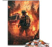 Puzzle da 1000 pezzi "Vigile del fuoco" per adulti, ideale per il divertimento in famiglia, regalo perfetto per feste e compleanni (dimensioni 26x38cm)