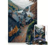Puzzle da 1000 pezzi "Villaggio di pietra in autunno" per ragazzi, gioco di logica e rilassante, con bordi di alta qualità, da collezione 38x52cm