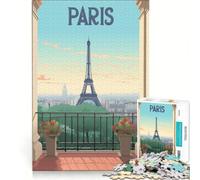 Puzzle da 1000 pezzi Vintage - Parigi, gioco rompicapo, sfida impegnativa, ideale come regalo per tutta la famiglia 38x52cm
