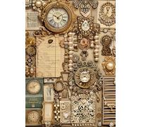 Puzzle da 1000 pezzi, vintage, per adulti e bambini a partire da 9 percorsi da giardino, puzzle per adulti, 1000 pezzi, dimensioni finite, 50 x 70 cm