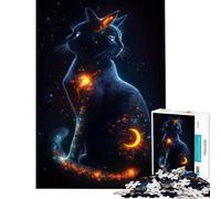 Puzzle da 1000 pezzi "Visioni di un gatto cosmico" sfida per l'intelligenza giocattolo avvincente gioco impossibile antistress idee regalo (dimensioni 50x75cm)