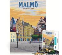 Puzzle da 1000 pezzi "Visita a Malmo" - Gioco di abilità per la mente e il relax - Regalo di Natale - Arte (50x75cm)