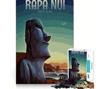 Puzzle da 1000 pezzi "Visita a Papa Nui" - Gioco di abilità per la mente e relax - Regalo di Natale artistico (50x75cm)