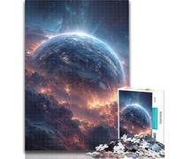 Puzzle da 1000 pezzi Vista eterea della Terra Puzzle da 1000 pezzi per adolescenti e adulti, con poster abbinato e foglio di quiz per età dai 14 anni in su 50x75cm