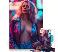 Puzzle da 1000 pezzi "Vita notturna, moda, eleganza" per adolescenti, gioco intelligente per tutta la famiglia, assemblaggio del modello, Babbo Natale, desiderio, scegli (38x52cm)
