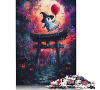 Puzzle da 1000 pezzi "Volo spettrale in Giappone", puzzle per ragazzi e ragazze, difficoltà alta, puzzle per rilassarsi (38x26 cm)