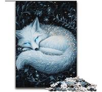 Puzzle da 1000 pezzi Volpe bianca addormentata Puzzle da 1000 pezzi Regalo perfetto per compleanni, feste e decorazioni per la casa Dimensioni: 26x38cm