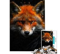 Puzzle da 1000 pezzi - Volpe con lo sguardo ideale per compleanni e Natale Gioco educativo per migliorare la memoria adatto a partire dai 14 anni 38x26cm