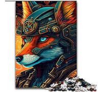 Puzzle da 1000 pezzi "Volpe guerriera" per adulti, dimensioni 50x75cm, regalo perfetto per la festa della mamma, compleanni, Natale