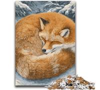 Puzzle da 1000 pezzi Volpe nella neve Adatto per età dai 14 anni in su Gioco intellettuale Gioco educativo per compleanno e Natale 50x75cm