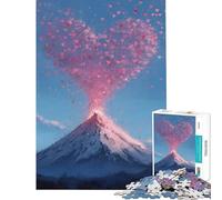 Puzzle da 1000 pezzi Vulcano di Cuori per gioco educativo giocattolo avvincente per coltivare la pazienza l'arte l'analisi e la logica (dimensioni 38x26cm)