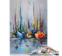 Puzzle da 1000 pezzi "Waiting for Sailing", per adulti, difficoltà alta, giochi rilassanti, giocattolo, regalo di Halloween (75x50 cm)
