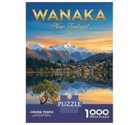 Puzzle Da 1000 Pezzi Wanaka New Zealand Landscape Puzzle Per Adulti Gioco Pratico Sfida Difficile Interazione Genitore-figlio 70x50cm/1000pcs