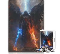 Puzzle da 1000 pezzi Warrior of Light And Dark per adulti, gioco interattivo di abilità cognitive, idea regalo unica e memorabile, dimensioni 38x26cm