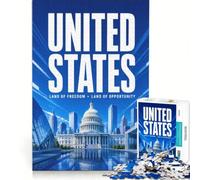 Puzzle da 1000 pezzi Washington DC Travel | Decorazioni murali: regali difficili e stimolanti per amici e familiari. 38x52cm