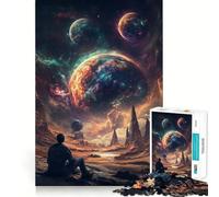 Puzzle da 1000 pezzi "Watching Cosmos" Gioco di concentrazione e abilità di taglio Un hobby affascinante per i momenti di svago (38x26cm)