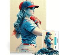 Puzzle da 1000 pezzi "We Love Baseball" Gioco creativo per lo sviluppo delle abilità Incastro perfetto,nessun pezzo si stacca Attività per rafforzare i legami familiari (50x75cm)
