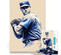 Puzzle da 1000 pezzi "We Love Baseball" per adolescenti stimola la mente,divertente,con taglio di alta precisione,attività creativa rilassante e pausa rigenerante (50x75cm)