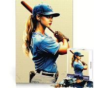 Puzzle da 1000 pezzi "We Love Baseball" per adulti, con motivi che richiamano la potenza, la luce e il divertimento, con bordi precisi e un significato speciale (50x75cm)