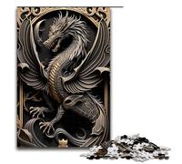 Puzzle da 1000 pezzi Western Dragon Lord per adulti puzzle in legno giochi per famiglie 75x50 cm