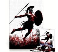 Puzzle da 1000 pezzi "What A Spartan's Spear Achie" per adulti, stimolante per la mente, evasione consapevole, blocco stretto, regalo per le vacanze (38x52cm)