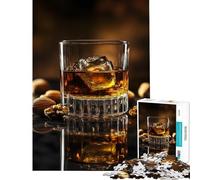 Puzzle da 1000 pezzi "Whiskey on the Rocks" - Gioco rompicapo per la mente sfida per l'intelligenza giocattolo avvincente regalo per compleanni sfida difficile (Dimensioni 38x52cm)