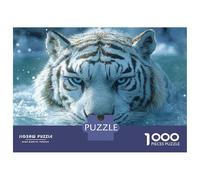 Puzzle Da 1000 Pezzi White Tiger in Water Puzzle Per Adulti Giochi Rilassanti Vacanza A Casa Passatempo Regali Unici Per Compleanno E Natale 38x26cm/1000pcs