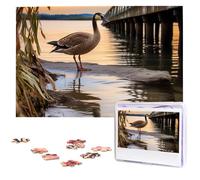 Puzzle da 1000 pezzi - Wild Goose by The Bridge Puzzle per adulti impegnativi puzzle con immagine personalizzata puzzle in legno 75 x 50 cm