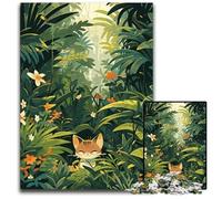 Puzzle da 1000 pezzi Wild Jungle Cat Quest per adulti rompicapo impegnativo per adolescenti divertimento per la serata di gioco in famiglia 1000 pezzi (75x50 cm)