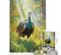 Puzzle da 1000 pezzi - Wild Turkey Decorazione per la casa Giocattoli Regali di compleanno Gioco educativo Allena il tuo cervello e le tue mani Dimensioni 50x75cm