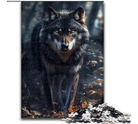 Puzzle da 1000 pezzi Wild Wolf, analisi e logica con pezzi completamente interconnessi di forma casuale per bambini dai 14 anni in su (dimensioni 50x75cm)