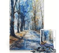 Puzzle da 1000 pezzi "Winter Blues for Adults" per allenamento mentale, relax e svago, taglio di precisione, regalo di Natale ideale (38x26cm)