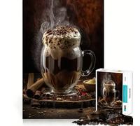 Puzzle da 1000 pezzi "Winter Coffee Cocktail" - Gioco cognitivo divertente con componenti robusti e ben definiti,ideale per momenti di tranquillità e allenamento mentale a casa (38x52cm)