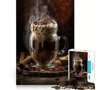 Puzzle da 1000 pezzi "Winter Coffee Cocktail" per adolescenti,gioco di memoria e concentrazione,livello professionale,taglio,attività rilassante di gruppo al chiuso (50x75cm)