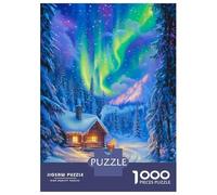 Puzzle Da 1000 Pezzi Winter Wonderland Cabin Puzzle Per Adulti Giochi Rilassanti Sfida Difficile Divertimento A Casa Attività, 38x26cm/1000pcs