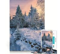 Puzzle da 1000 pezzi "Winter Wonderland" per adulti,gioco stimolante per la mente,superficie liscia e priva di sbavature,hobby affascinante per i momenti di svago (38x26cm)