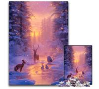 Puzzle da 1000 pezzi "Winter Wonderland" puzzle impegnativo regalo per uomini e donne per occasioni quotidiane e speciali 1000 pezzi (38x26 cm).