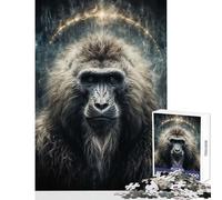 Puzzle da 1000 pezzi Wisdom Ape Antistress Giocattoli Ottimo regalo per giochi educativi con pezzi completamente interconnessi di forma casuale Dimensioni 38x26cm