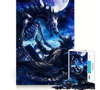 Puzzle da 1000 pezzi Wolf Spiritguard Moonlight per ragazzi,gioco di apprendimento cognitivo,incastro perfetto,compatto,divertente per il tempo di gioco in famiglia (38x26cm)