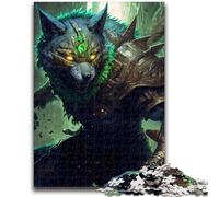 Puzzle da 1000 pezzi Wolf Warrior, gioco stimolante e gioco per famiglie, ideale come regalo per tutta la famiglia, 50x75cm