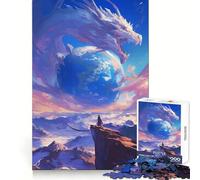 Puzzle da 1000 pezzi "World on Palm Dragon Anime" per adulti, stimolante per il pensiero strategico, ideale per momenti di relax e per un regalo invernale di grande effetto (38x26cm)