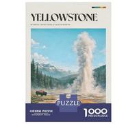 Puzzle Da 1000 Pezzi Yellowstone Geyser And Bison Puzzle Per Adulti Gioco Rompicapo Vacanza A Casa Ammazzare Il Tempo Offerta Come Regalo Per Tutta La Famiglia 70x50cm/1000pcs