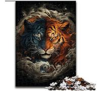 Puzzle da 1000 pezzi Ying Yang Dragon And Tiger per adulti e adolescenti, perfetto per le serate di gioco, giocattolo colorato da regalare a casa (26x38cm)