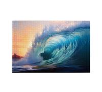 Puzzle da 1000 pezzi Yyhwhjde Blue Ocean Wave stampe puzzle in legno di qualità per adulti e bambini, puzzle divertenti, puzzle per alleviare lo stress