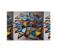 Puzzle da 1000 pezzi Yyhwhjde con frammenti colorati sparsi, puzzle in legno di qualità per adulti e bambini, puzzle divertenti, puzzle per alleviare lo stress