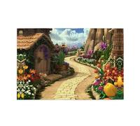 Puzzle da 1000 pezzi Yyhwhjde Fairytale Village Path Prints Puzzle in legno di qualità per adulti e bambini, puzzle divertenti, puzzle antistress