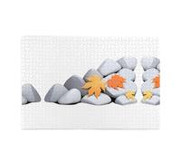 Puzzle da 1000 pezzi Yyhwhjde foglie d'acero sotto le rocce stampe puzzle educativi in legno intellettuale, puzzle divertenti, gioco antistress