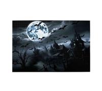 Puzzle da 1000 pezzi Yyhwhjde Full Moon Bat stampe puzzle in legno di qualità per adulti e bambini, puzzle divertenti, puzzle antistress