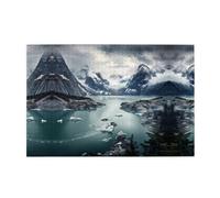Puzzle da 1000 pezzi Yyhwhjde Glacier Fjord, Alaska, puzzle in legno di qualità per adulti e bambini, puzzle divertenti, puzzle antistress