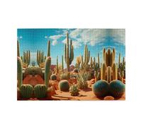 Puzzle da 1000 pezzi Yyhwhjde Il territorio del cactus stampa puzzle educativi in legno intellettuale, puzzle divertenti, gioco antistress